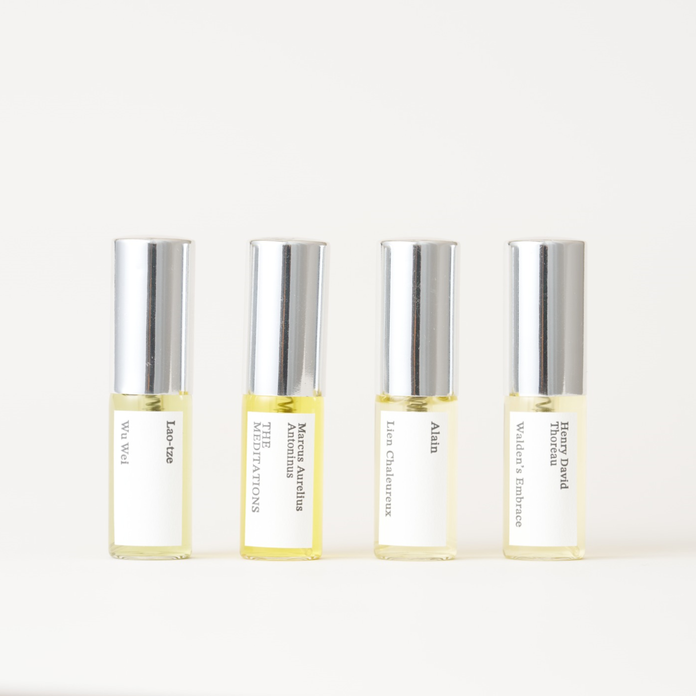 Aura of Greats 5ml×4(Wu Wei・THE MEDITATIONS・Lien Chaleureux・Walden’s Embrace)